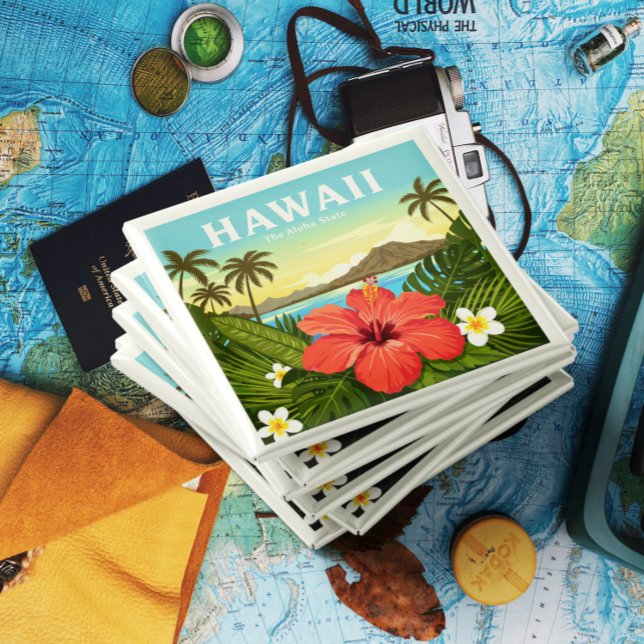 Aimant Vintage Hawaii (Créateur téléchargé)