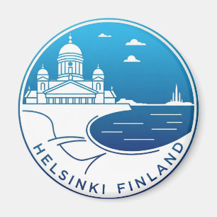 Aimant Vintage Helsinki Finlande