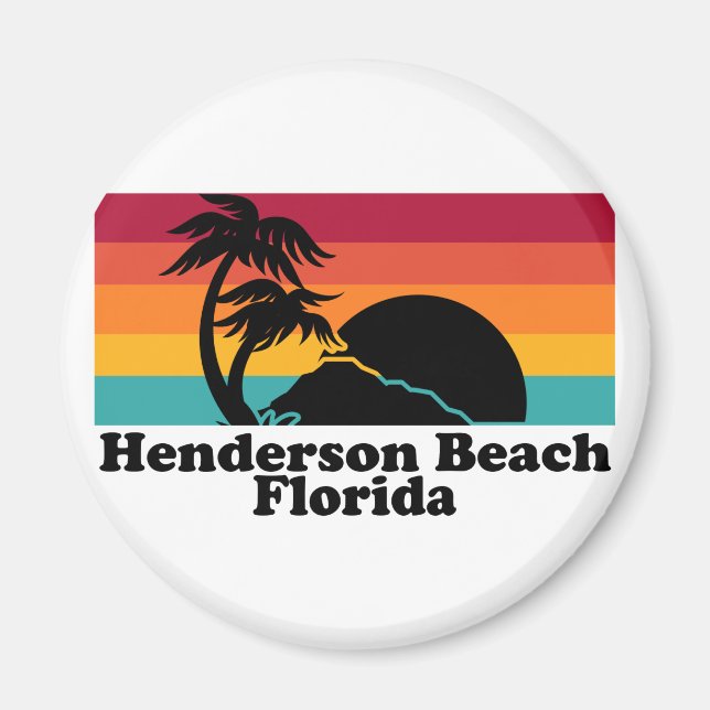 Aimant Vintage Henderson Beach Floride (Devant)