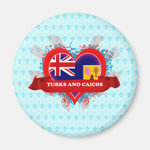 Aimant Vintage I Love Turks And Caicos