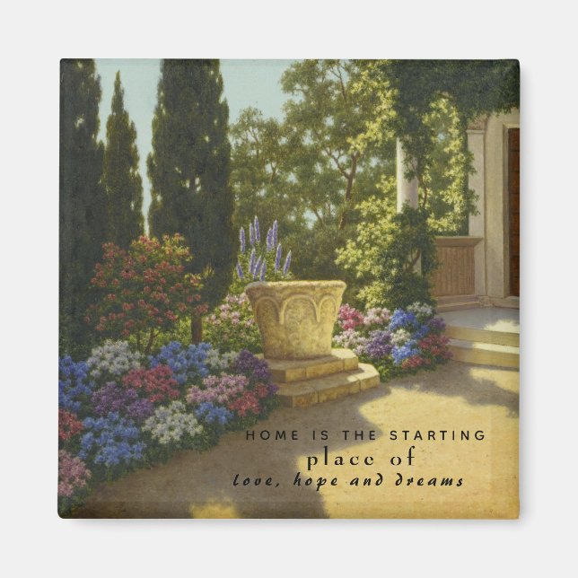 Aimant Vintage Ivan Choultse Jardin Villa Cypris (Devant)