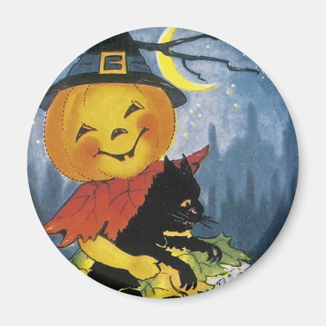Aimant Vintage Jack o' Lantern (Devant)