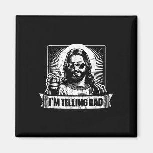 Aimant Vintage Je Dis À Papa Jésus Religieux Chrétien H