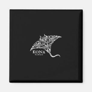 Aimant Vintage Kona Hawaï Manta Ray Souvenir Garçons Fill