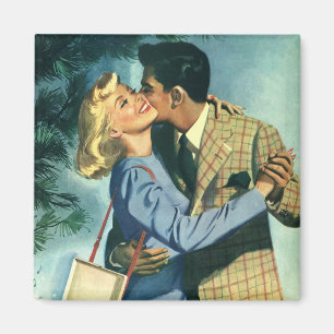 Aimant Vintage Love and Romance, Christmas Dance