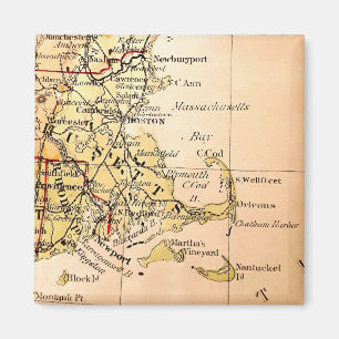 Aimant Vintage Map of Cape Cod