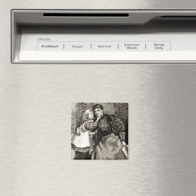 Aimant Vintage mère et fille (In Situ (Lave-vaisselle))