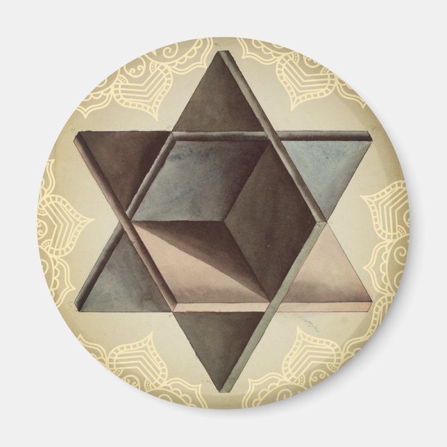 Aimant Vintage Merkabah (Devant)