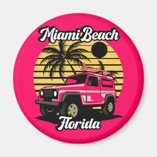 Aimant Vintage Miami Beach Floride