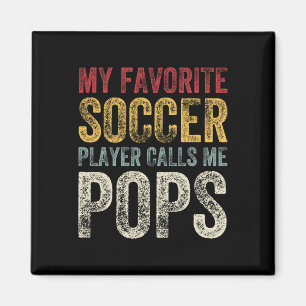 Aimant Vintage Mon Joueur De Football Favori M'appelle Po
