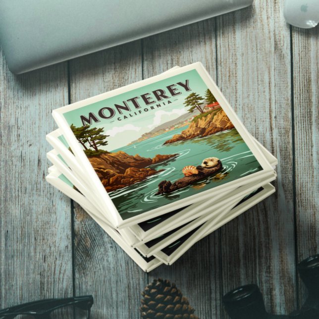 Aimant Vintage Monterey Californie (Créateur téléchargé)