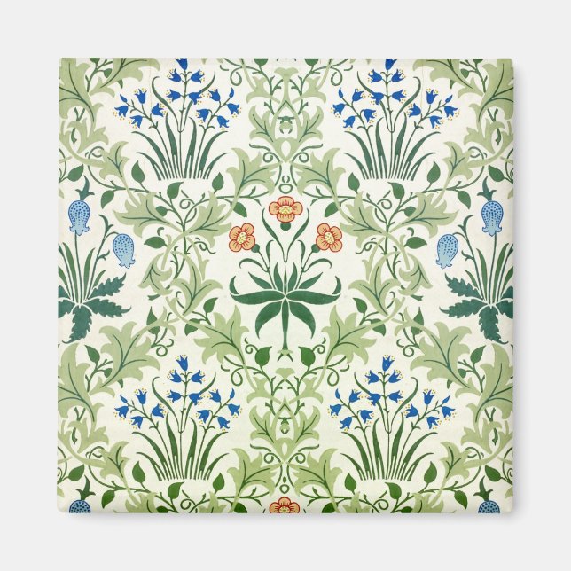 Aimant Vintage motif floral William Morris (Devant)
