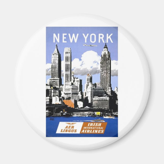 Aimant Vintage New York (Devant)