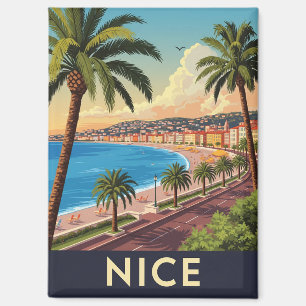 Aimant Vintage Nice France Travel