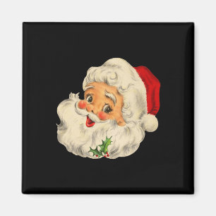 Aimant Vintage Noël Père Noël Visage Amusant Vieux mode