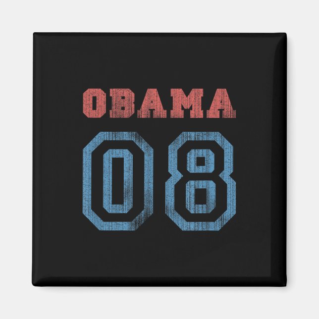 Aimant Vintage Obama 08 (Devant)