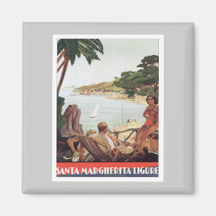 Aimant Vintage Père Noël Margherita Ligure