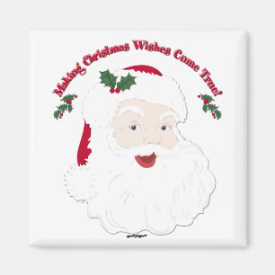 Aimant Vintage Père Noël Rêves de Noël Réussir !