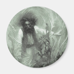 Aimant Vintage Pirates, capitaine Goldsack par Howard Pyl