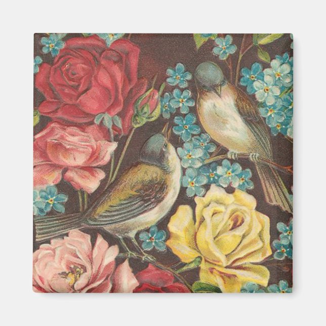 Aimant vintage pour oiseaux (Devant)