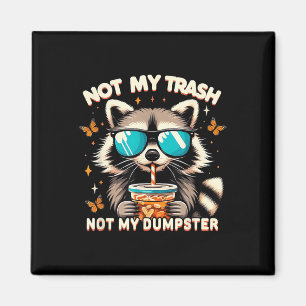 Aimant Vintage Raccoon Pas Ma Trac Pas Ma Dépouille Racco