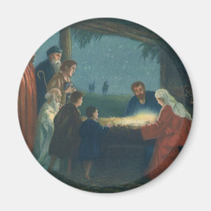 Aimant Vintage Religion, Adoration des Bergers