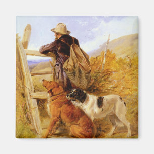 Aimant Vintage Richard Ansdell Les Chiens Du Gamekeeper G