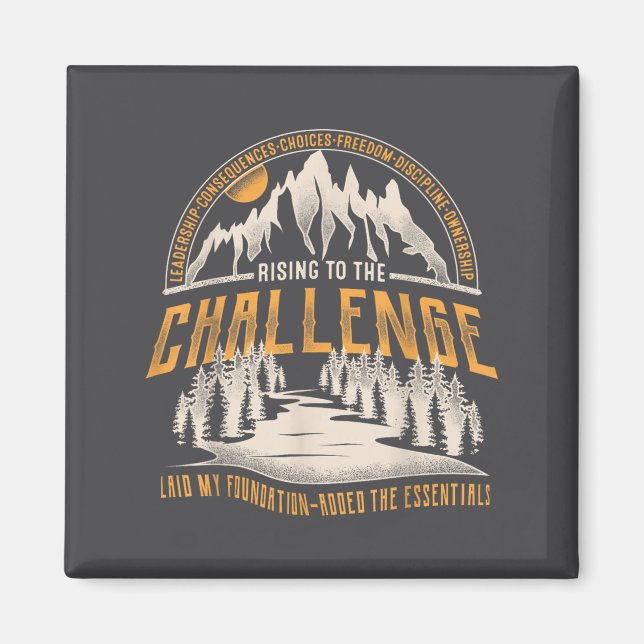 Aimant Vintage Rising To The Challenge Clical Conversatio (Devant)