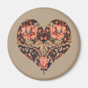 Aimant Vintage Romance Coeur Floral