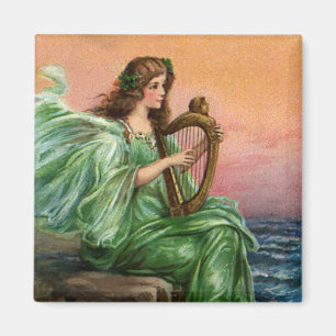 Aimant Vintage Saint Patrick. Exil d'Erin Beach