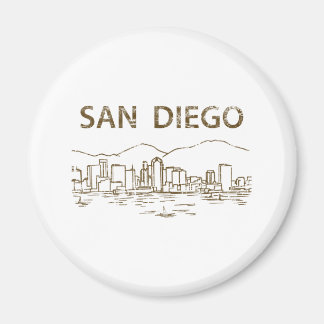 Aimant Vintage San Diego