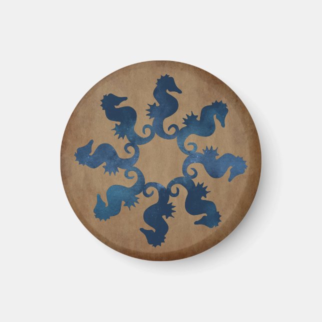 Aimant Vintage Seahorse (Devant)