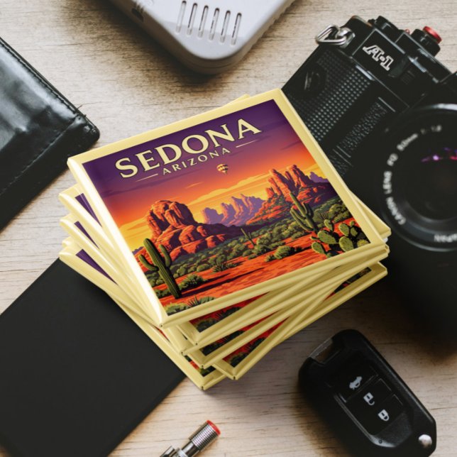 Aimant Vintage Sedona Arizona (Créateur téléchargé)