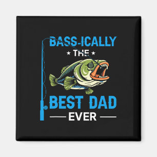 Aimant Vintage Sically Meilleur Papa Pêcheur Fête des Pèr