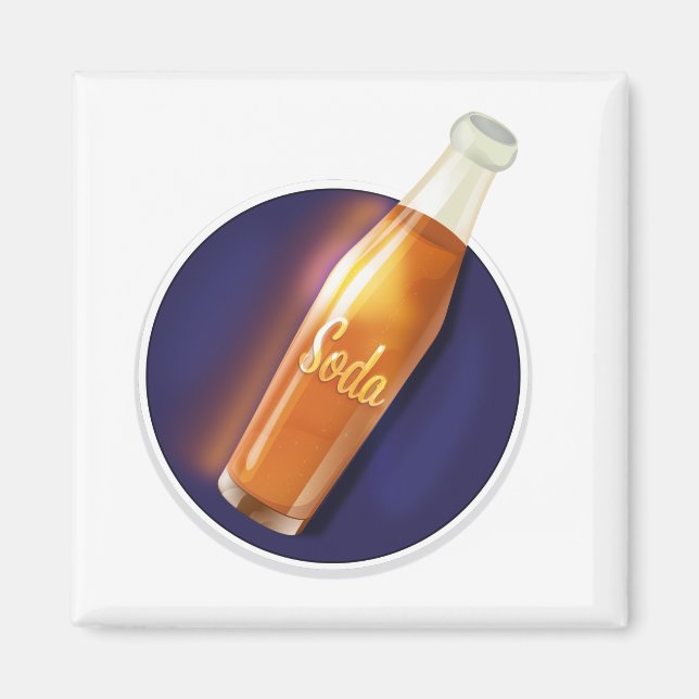 Aimant Vintage Soda Drink Metal Print (Devant)