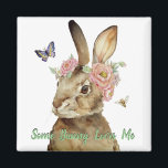 Aimant vintage some bunny loves me retro rabbit<br><div class="desc">vintage some bunny loves me retro rabbit magnet  Cute bunny rabbiits magnet for all pet or wild rabbit lovers,  hunters or bushcraft enthusiast</div>