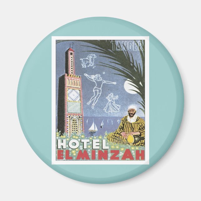 Aimant Vintage Tanger Maroc (Devant)