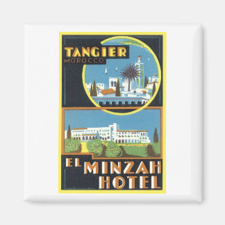 Aimant Vintage Tanger, Maroc Hôtel El Minzah
