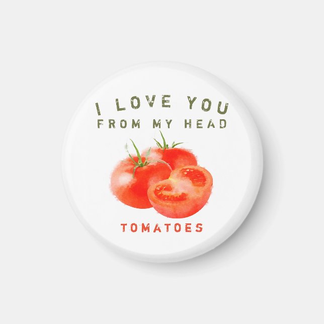 Aimant Vintage Tomato Quote Design -  (Devant)