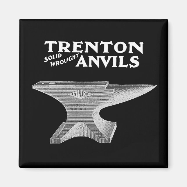 Aimant Vintage Trenton Anvil Blacksmier (Devant)