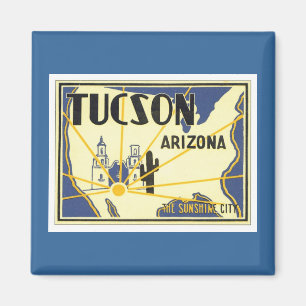Aimant Vintage Tucson Arizona