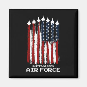 Aimant Vintage US Air Force vétérans Usa American Flag 4t