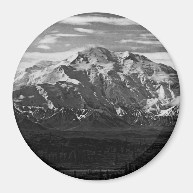 Aimant Vintage USA Alaska Mt Mckinley (Devant)