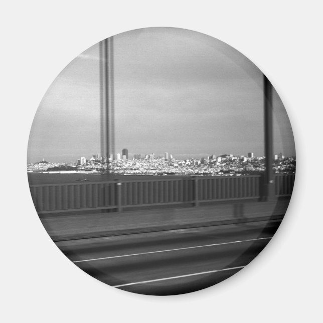 Aimant Vintage USA San Francisco Golden Gate Bridge (Devant)