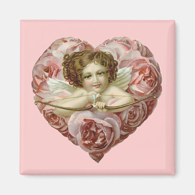 Aimant Vintage Valentine Heart (Devant)