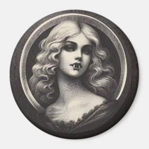 Aimant Vintage Vampire Horreur gothique Éffrayant