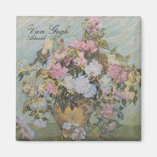 Aimant Vintage Van Gogh Vase avec Roses