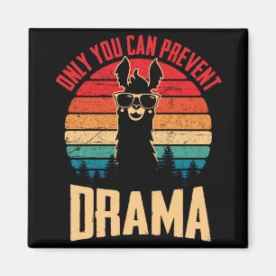 Aimant Vintage Vous Pouvez Empêcher Le Drame Llama