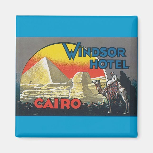 Aimant Vintage voyage du Caire Égypte (Devant)