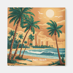 Aimant Vintage West Palm Beach, Floride